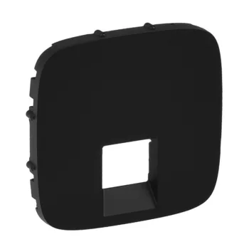   Legrand 755418 Valena Allure RJ11/RJ45 aljzat burkolat, Fekete ( Legrand 755418 )