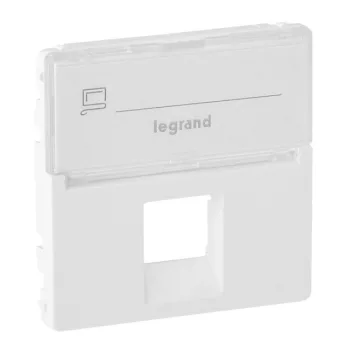   Legrand 755470 Valena Life 1xRJ45 csatlakozóaljzat burkolat, címketartóval fehér ( Legrand 755470 )