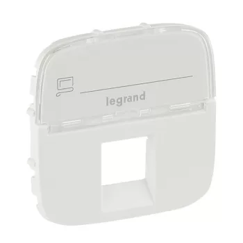   Legrand 755475 Valena Allure RJ11/RJ45 aljzat burkolat címketartóval, Fehér ( Legrand 755475 )