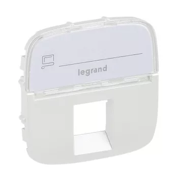   Legrand 755479 Valena Allure RJ11/RJ45 aljzat burkolat címketartóval, Gyöngyház ( Legrand 755479 )