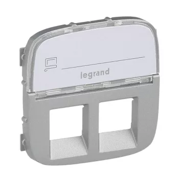 Legrand Valena Allure 755487 RJ45 aljzat, IP20, alumínium, süllyesztett