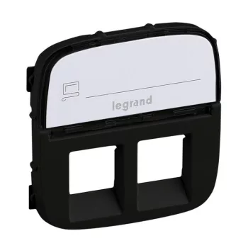 Legrand Valena Allure 755488 RJ45 aljzat, IP20, fekete, süllyesztett