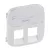 Legrand 755489 Valena Allure 2xRJ11/RJ45 aljzat burkolat címketartóval, Gyöngyház ( Legrand 755489 )