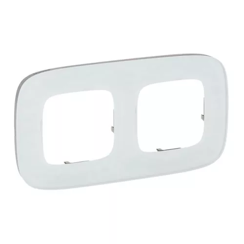 Legrand Valena Allure 755542 kettes keret, IP20, fehérüveg