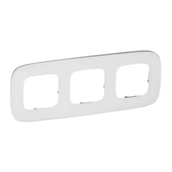   Legrand Valena Allure 755543 3-as fehérüveg keret, függőleges és vízszintes elhelyezéssel