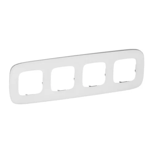 Legrand Valena Allure 755544 négyes keret, IP20, fehérüveg