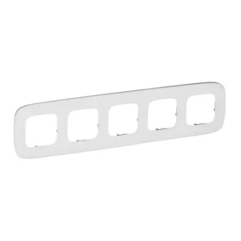   Legrand Valena Allure 755545 5-ös fehérüveg keret, függőleges és vízszintes elhelyezéssel
