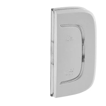   Legrand 755549 MyHOME (Valena Allure) BE/KI jelölés jobb oldali burkolat, alumínium ( Legrand 755549 )