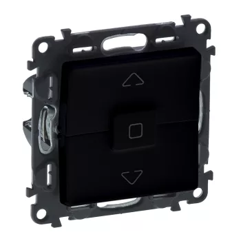 Legrand Valena Life 756330 redőnynyomó, 6 A, IP20, fekete, süllyesztett