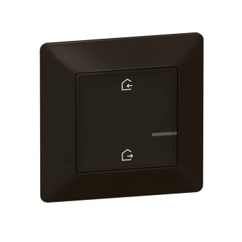   Legrand Netatmo 756386 Valena Life okos szcenárió kapcsoló (távvezérlő) Home + Control alkalmazásban beállított érkezés / távozás szcenárióek indítására; díszítőkerettel, elemmel és kétoldalú ragasztóval szállítva fekete