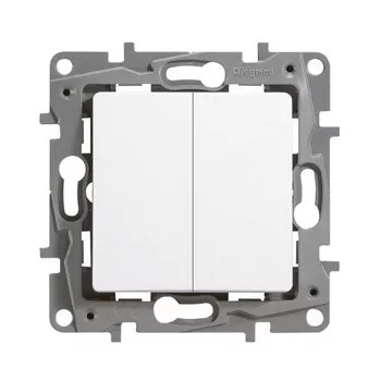Legrand Niloé 764508 dupla váltónyomó (N106+6), 6 A, IP20, fehér, süllyesztett