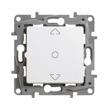   Legrand Niloé 764512 redőnynyomó, fehér burkolattal keret nélkül, süllyesztett 6A 250V (Legrand 764512)