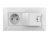 Legrand Niloé 764530 2P+F / USB kombinált csatlakozóaljzat (1000 mA) fehér burkolattal, kerettel, süllyesztett (Legrand 764530)