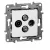 Legrand 764566 Niloé TV-RD-SAT-SAT csillagpontos aljzat, végzáró (1,5 dB), fehér ( Legrand 764566 )