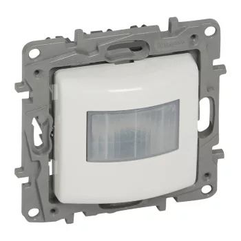   Legrand 764583A Niloé mozgásérzékelős (PIR) kapcsoló, 100 W LED, 2 vezetékes, fehér (Legrand 764583A)