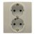 Legrand Niloé 764634 földelt csatlakozóaljzat (dugalj) 2x2P+F bézs burkolattal kerettel,, süllyesztett, 16A 250V (Legrand 764634)