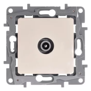   Legrand Niloé 764651 végzáró TV - 9,5 (apa) csatlakozóaljzat 1 dB, bézs burkolattal, keret nélkül, süllyesztett (Legrand 764651)