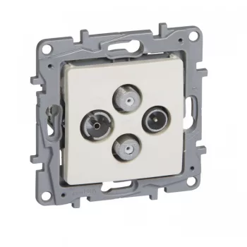 Legrand Niloé 764666 TV-R-SAT-SAT aljzat, IP21, bézs, süllyesztett