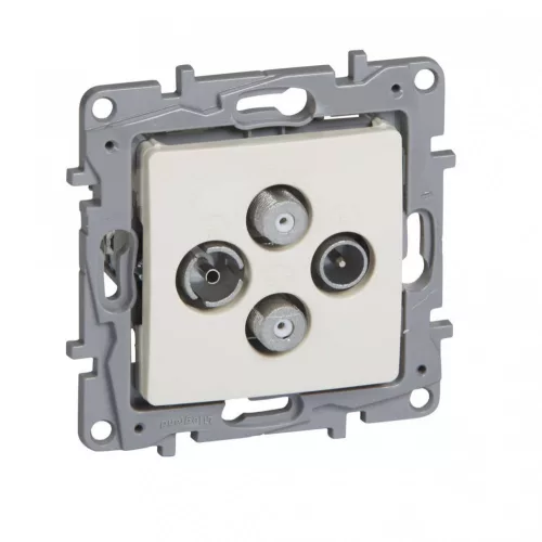 Legrand Niloé 764666 TV-R-SAT-SAT aljzat, IP21, bézs, süllyesztett