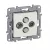 Legrand 764666 Niloé TV-RD-SAT-SAT csillagpontos aljzat, végzáró (1,5 dB), bézs ( Legrand 764666 )