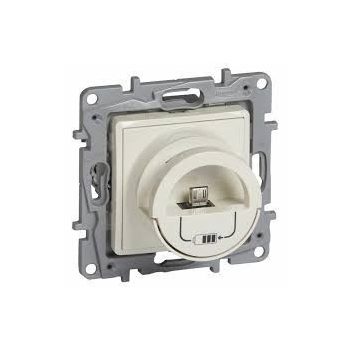   Legrand Niloé 764696 Micro USB dokkoló, USB töltőaljzattal (2400 mA 5V) bézs burkolattal, keret nélkül, süllyesztett (Legrand 764696)