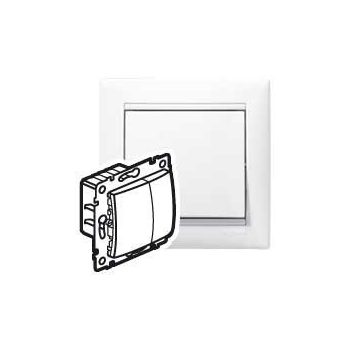   Legrand Valena 770062 nyomógombos fényerőszabályzó (dimmer) izzó- és halogénlámpához 40-400W , fehér burkolattal keret nélkül, süllyesztett 10A 250V (Legrand 770062)