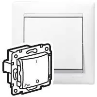 Legrand Valena 770097 keresztkapcsoló (107), 10 A, IP44, fehér, süllyesztett