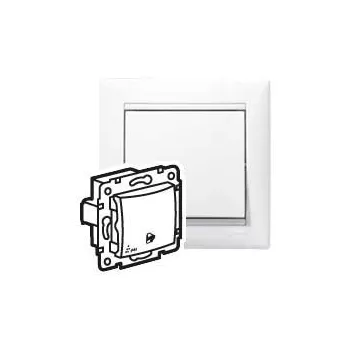 Legrand Valena 770099 egypólusú nyomó (N101), 10 A, IP44, fehér, süllyesztett
