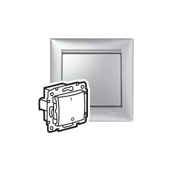 Legrand Valena 770103 hárompólusú kapcsoló (103), 10 A, IP20, alumínium, süllyesztett