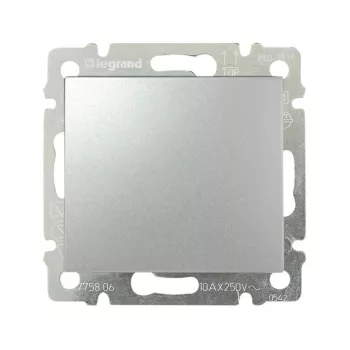 Legrand Valena 770106 váltókapcsoló (106), 10 A, IP20, alumínium, süllyesztett