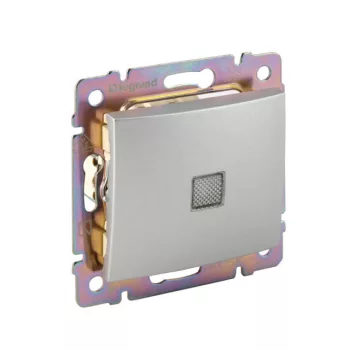 Legrand Valena 770126 váltókapcsoló (106), 10 A, IP20, alumínium, süllyesztett