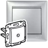 Legrand Valena 770129 TV aljzat, IP21, alumínium, süllyesztett