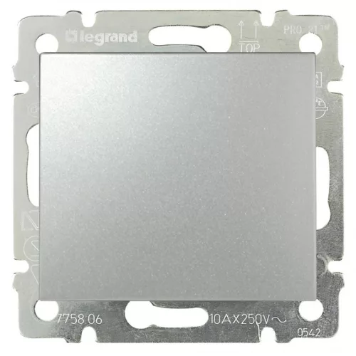 Legrand Valena 770146 vakfedél, IP31, alumínium, süllyesztett