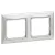 Legrand Valena 770152 2-es aluminium keret vízszintes elhelyezéssel (Legrand 770152)
