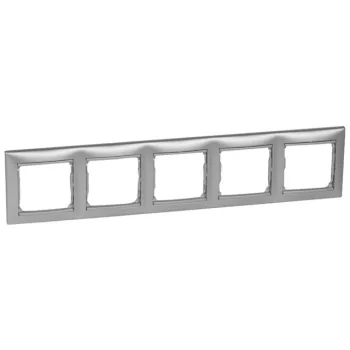   Legrand Valena 770155 5-ös aluminium keret vízszintes elhelyezéssel (Legrand 770155)
