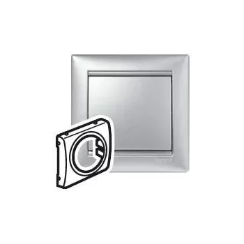 Legrand Valena 770180 burkolat, IP20, alumínium, süllyesztett