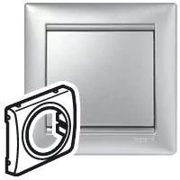 Legrand Valena 770180 burkolat, IP20, alumínium, süllyesztett