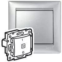 Legrand Valena 770203 váltókapcsoló (106), 16 A, IP20, alumínium, süllyesztett