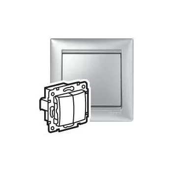 Legrand Valena 770213 csillárkapcsoló (105), 10 A, IP20, alumínium, süllyesztett