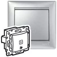 Legrand Valena 770215 egypólusú nyomó (N101), 10 A, IP31, alumínium, süllyesztett