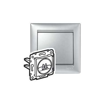   Legrand 770223 Valena hangszórócsatlakozó 2 kivezetéssel, alumínium ( Legrand 770223 )