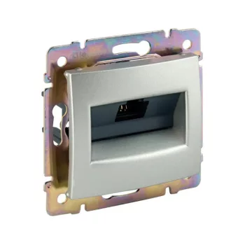   Legrand Valena 770232 Informatikai csatlakozóaljzat 1xRJ45 Cat6 FTP aluminium burkolattal keret nélkül (Legrand 770232)