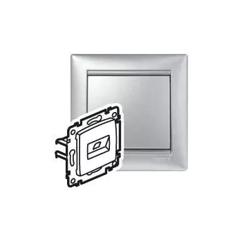   Legrand Valena 770242 Informatikai csatlakozóaljzat 1xRJ45 Cat6 UTP aluminium burkolattal keret nélkül (Legrand 770242)