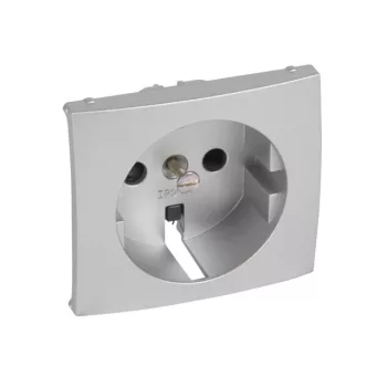   Legrand 770257 Valena 2P+F aljzat burkolat gyermekvédelemmel, alumínium ( Legrand 770257 )