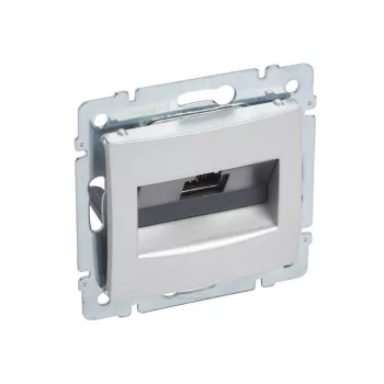   Legrand 770272 Valena RJ45 informatikai csatlakozóaljzat Cat.6A STP, alumínium ( Legrand 770272 )