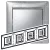 Legrand Valena 770344 4-es aluminium keret függőleges és vízszintes elhelyezéssel (Legrand 770344)