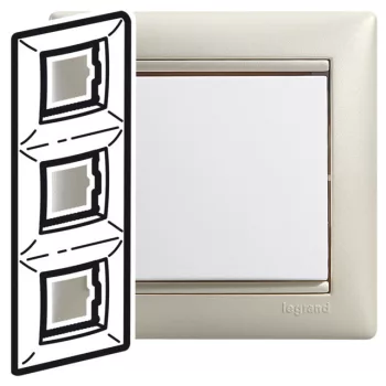   Legrand Valena 770477 3-as kagylóhéj keret függőleges elhelyezéssel (Legrand 770477)