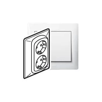   Legrand 771030 Galea Life 2x2P+F aljzat, csavaros, fehér ( Legrand 771030 )
