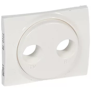   Legrand 771072 Galea Life TV-RD antenna-csatlakozóaljzat burkolat, fehér ( Legrand 771072 )