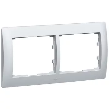   Legrand 771302 Galea Life keret 2-es vízszintes, alumínium ( Legrand 771302 )